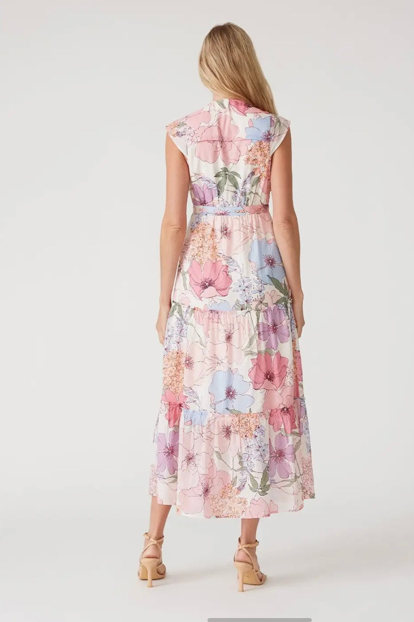 Floral Tiered Maxi Dress
