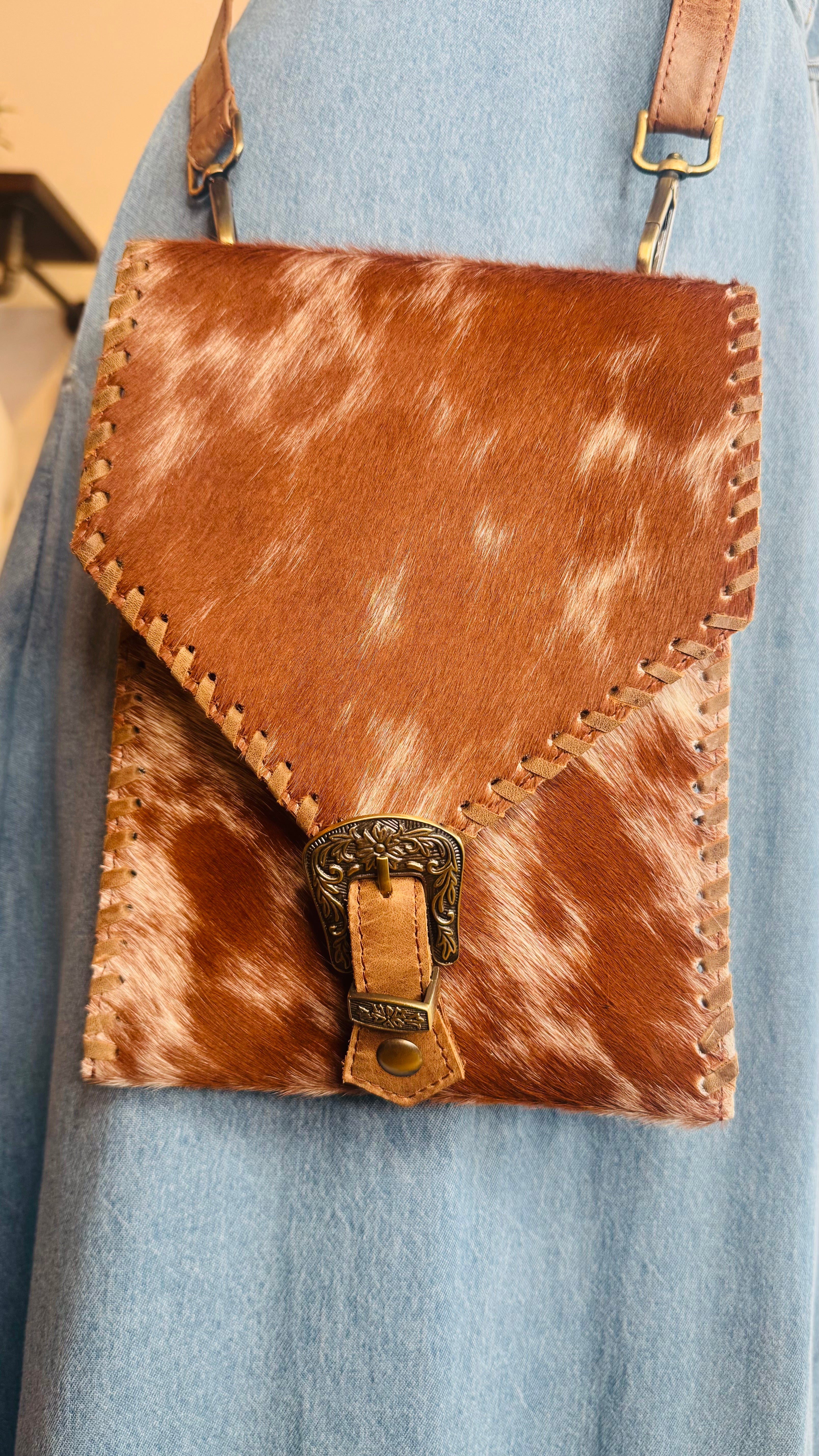 Cowhide Crossbody Bag