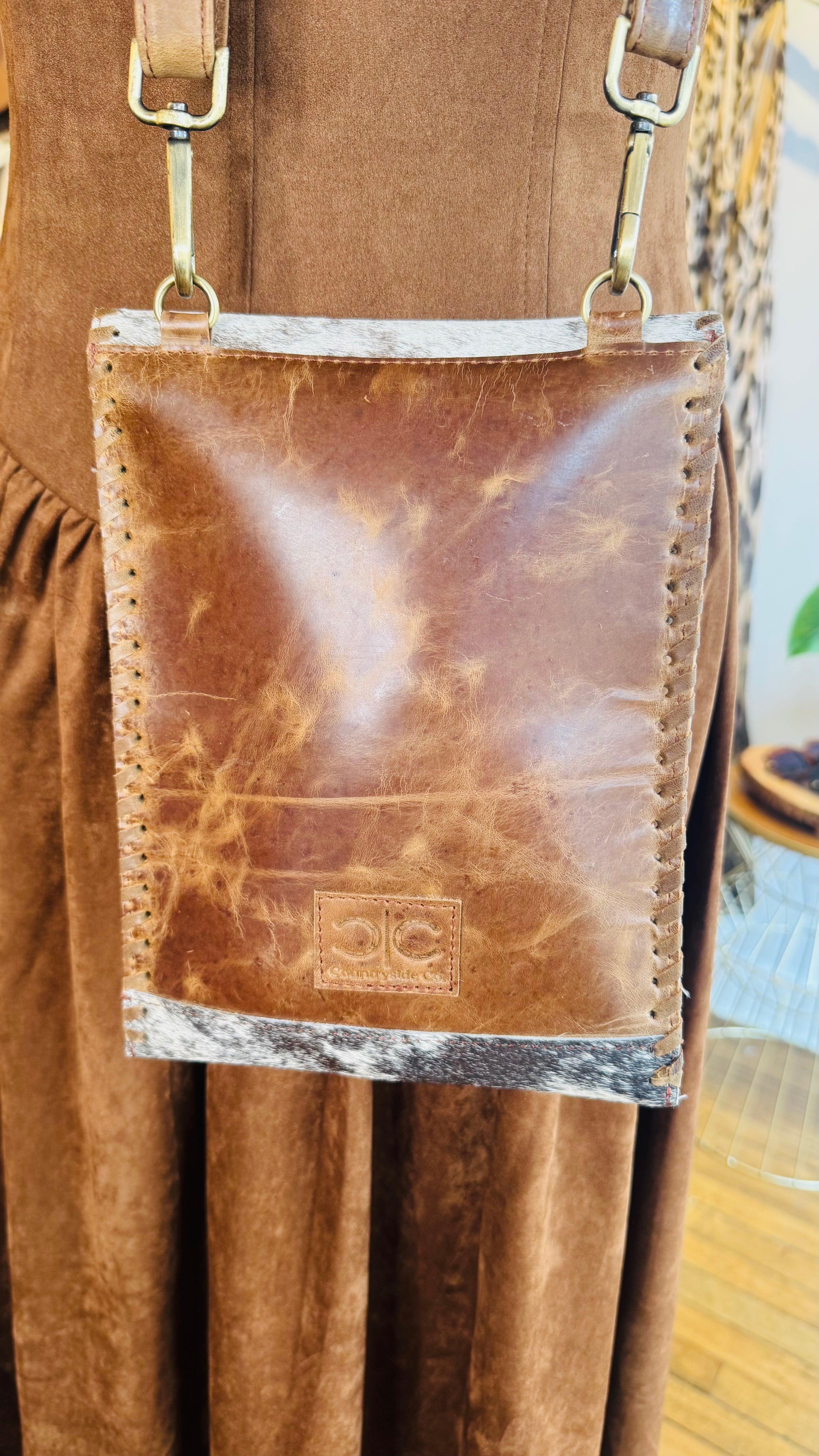 Cowhide Crossbody Bag