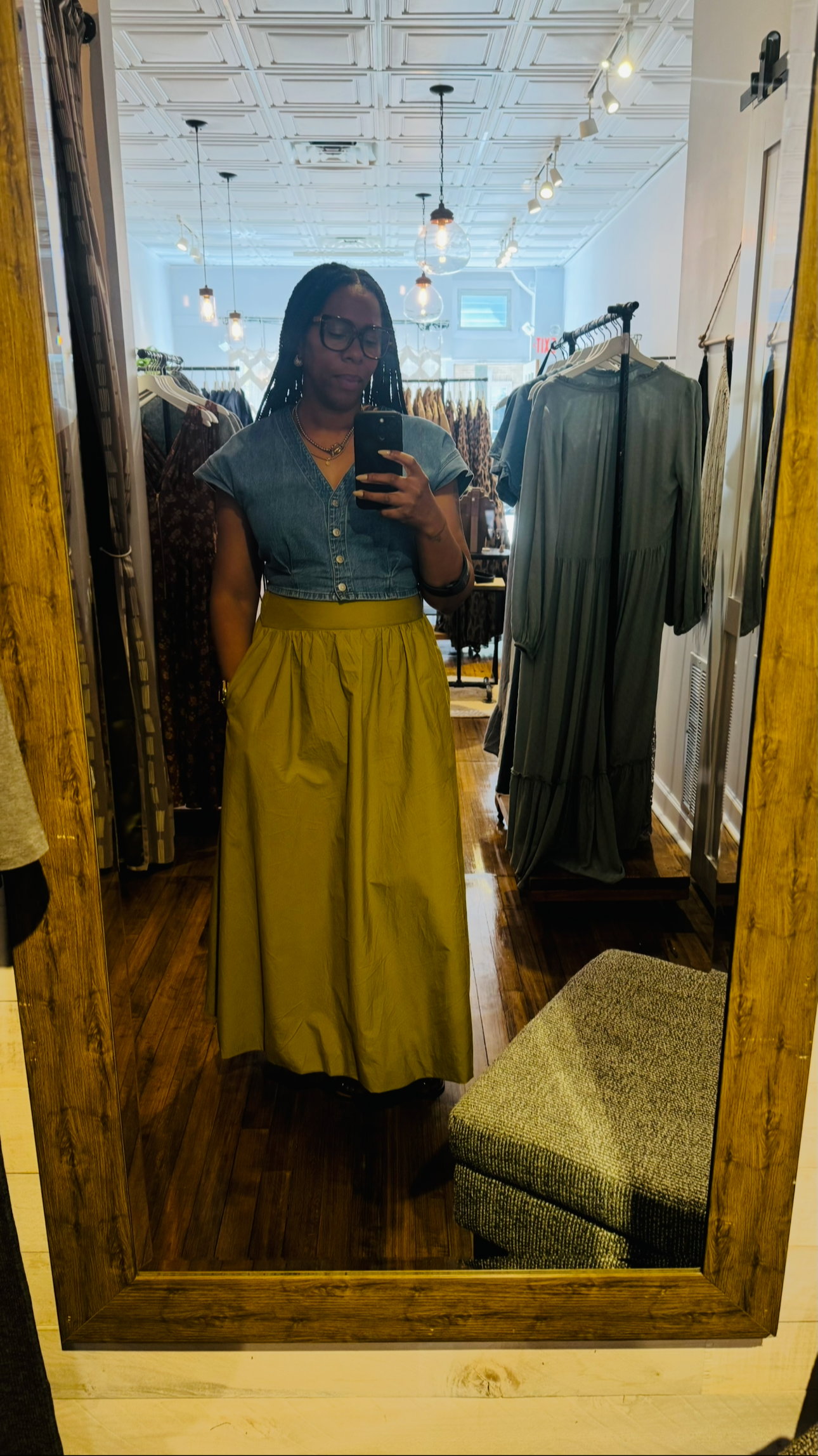 Bubble Midi Skirt