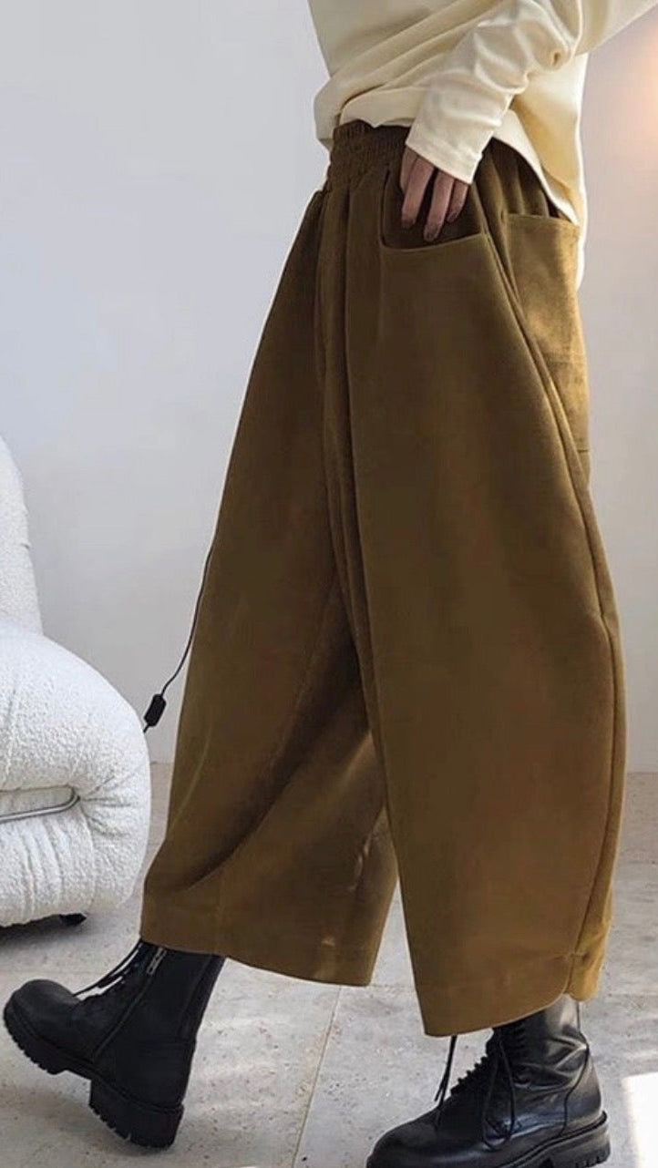 Cropped Barrel Pants