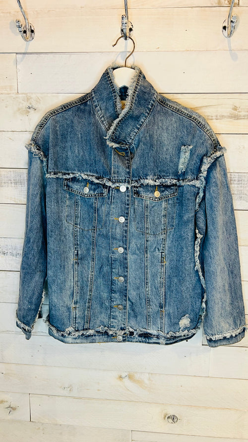 Distressed Denim Jacket
