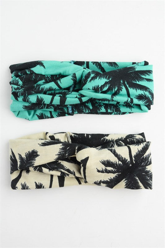 Palm Tree Twisted Headband