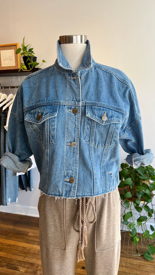Raw Edge Denim Jacket