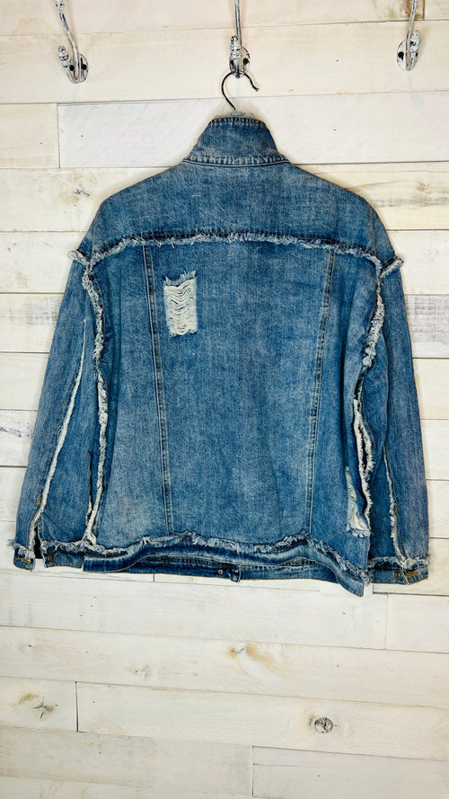 Distressed Denim Jacket