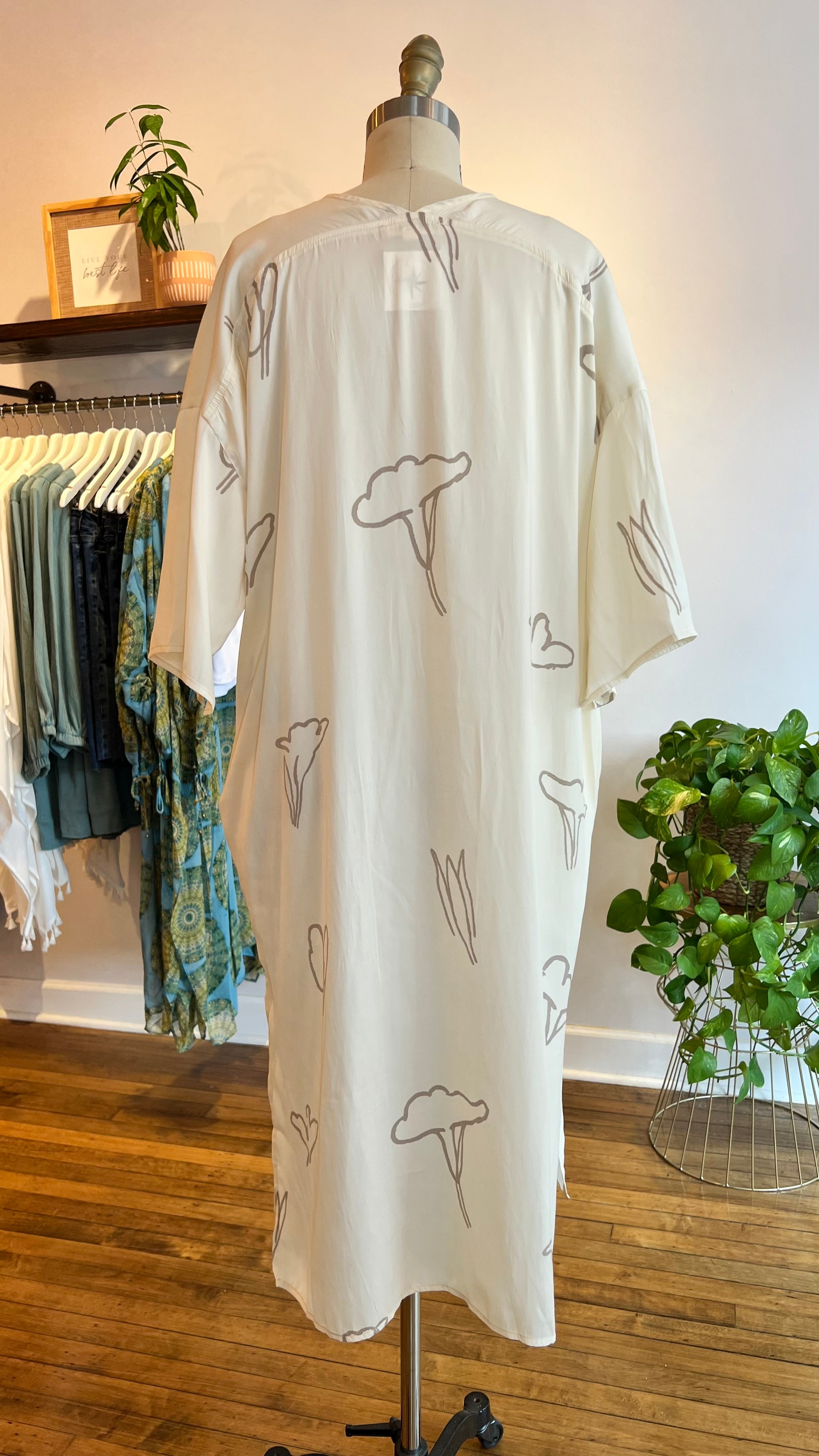 Floral Kaftan Dress