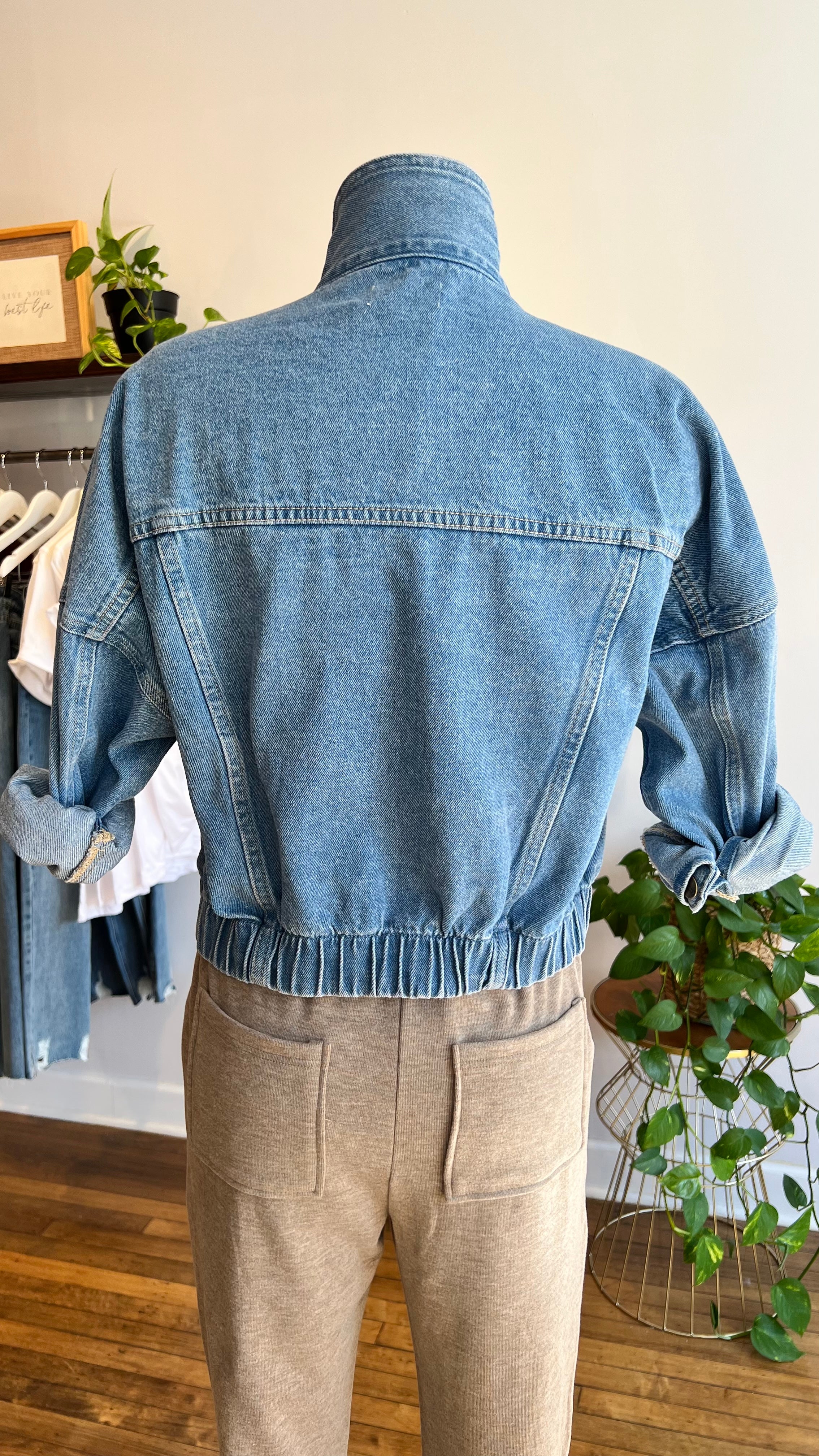 Raw Edge Denim Jacket