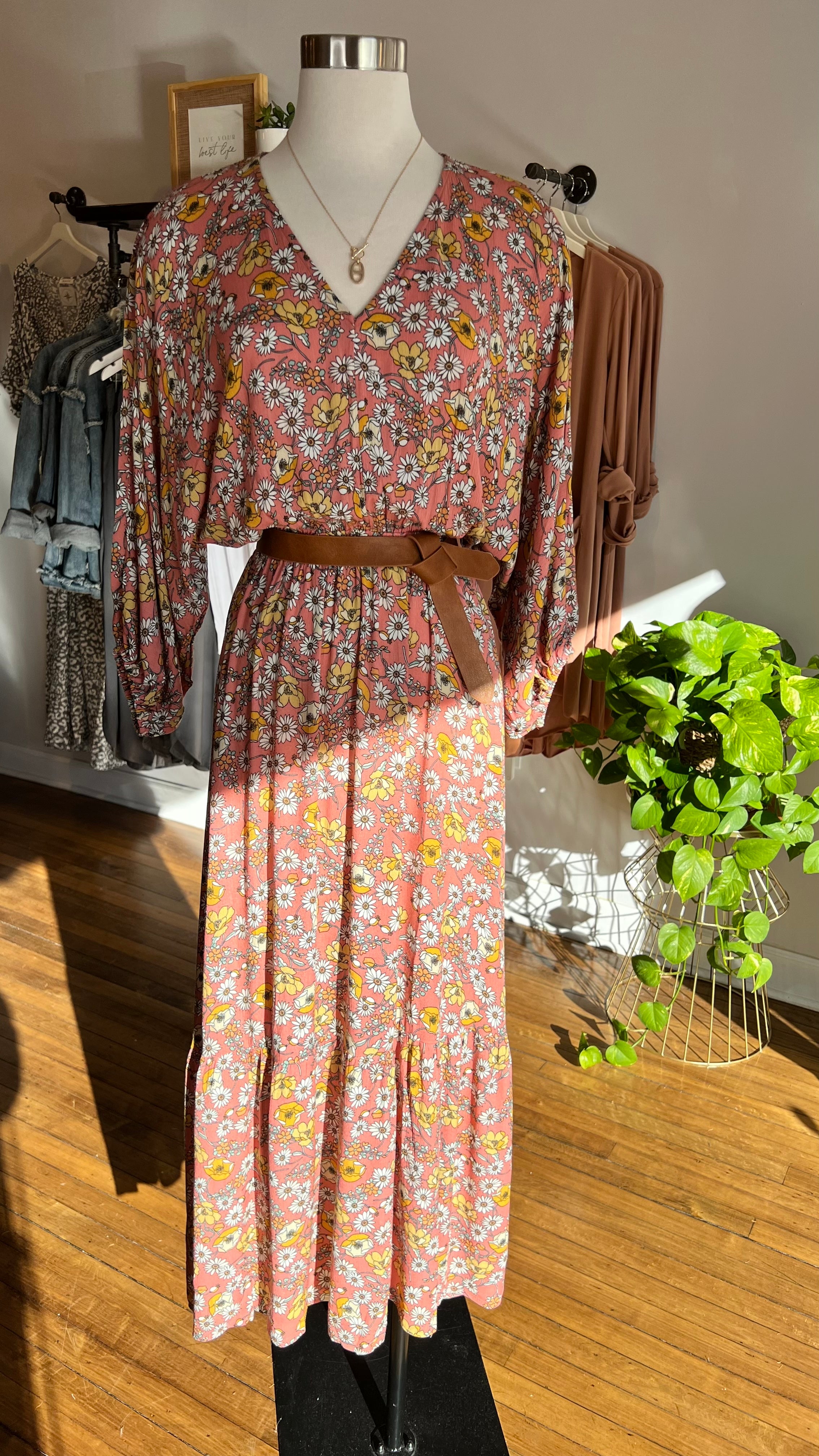 Floral Print Maxi Dress